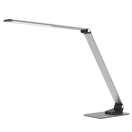 LED stolní lampička stmívatelná, stříbrná