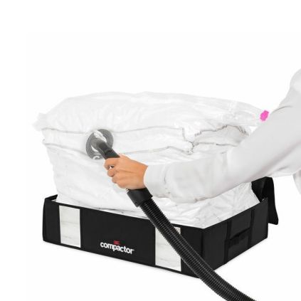 Úložný box Compactor 3D Black Edition, 145 l, černá