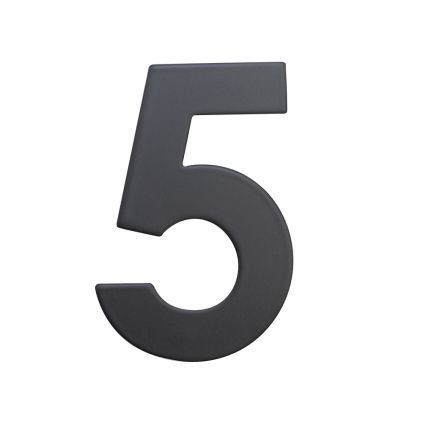Domovní číslo "5", RN.75L, černá