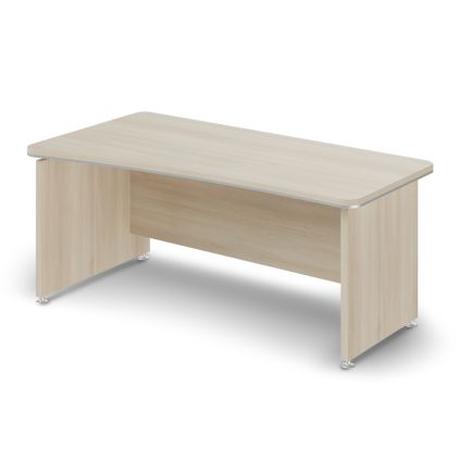 Ergonomický stůl TopOffice 180 x 94,8 cm, levý, akát světlý