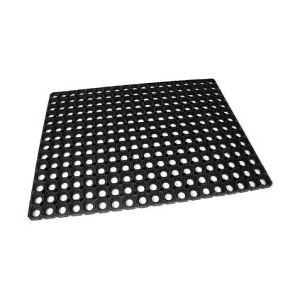 Gumová čisticí rohož Honeycomb 60 x 80 x 2,2 cm, černá