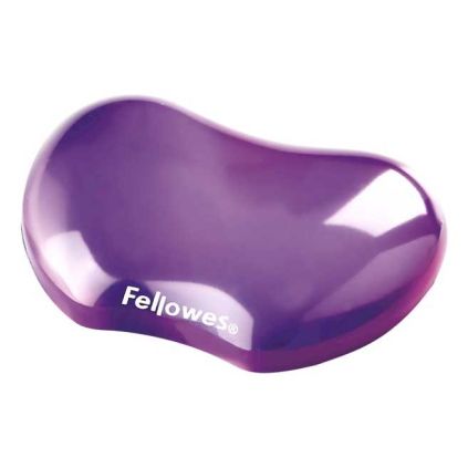 Gelová podložka pod zápěstí Fellowes CRYSTAL, fialová