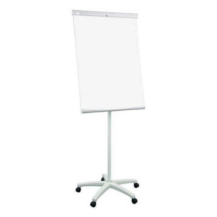 Flipchart Eurosupplies Basic 70 x 100 cm - pojízdný, bílá