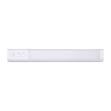 LED kuchyňské svítidlo se zásuvkami WO213, 51 cm, bílá