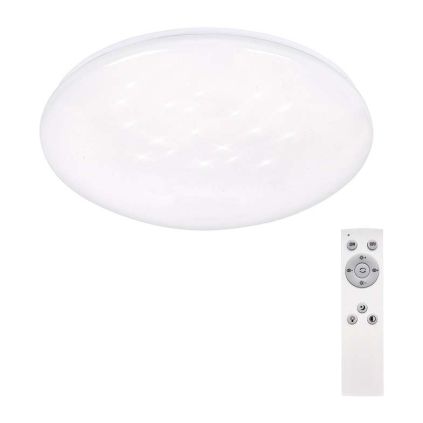 LED stropní světlo s dálkovým ovládáním Star - průměr 37 cm, bílá