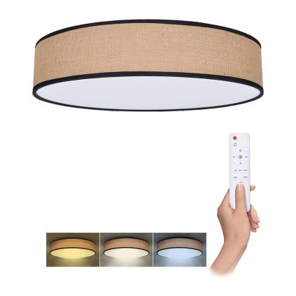 LED stropní světlo s dálkovým ovládáním Brownie nastavitelné - průměr 50 cm, hnědá