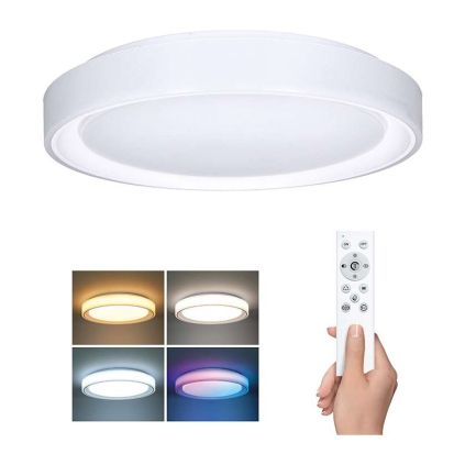 LED stropní světlo s dálkovým ovládáním Floco RGB - průměr 40 cm, bílá