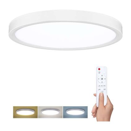 LED stropní světlo s dálkovým ovládáním Estela nastavitelné - průměr 50 cm, bílá
