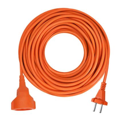 Prodlužovací kabel spojka 1Z - 10m, 3x1,5, oranžová