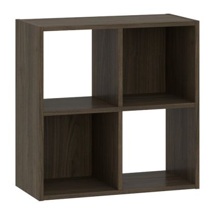 Regál Sinde 2x2, tmavý ořech