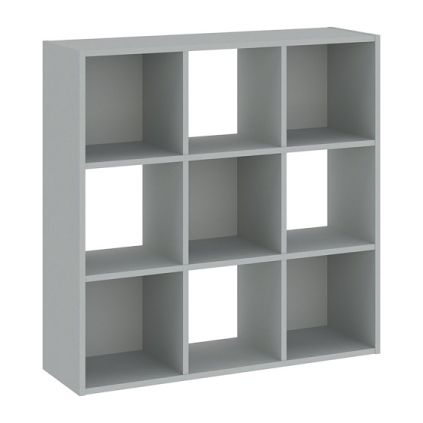 Regál Sinde 3x3, šedá