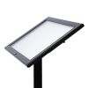 Menuboard s LED vitrínou 2 x A4, černá