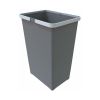 Odpadkový koš s rukojeťmi 24 l, šedá