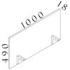 Paraván Visio LUX 100 cm, ořech