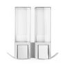 Dávkovač mýdla Compactor Edge, 2 x 500 ml, bílá