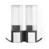 Dávkovač mýdla Compactor Edge, 2 x 500 ml, černá
