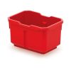 Sada 4 úložných boxů (krabiček), černá / červená