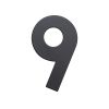 Domovní číslo "9", RN.75L, černá