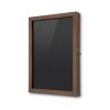 Dřevěná magnetická vitrína A3, černá
