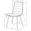 Jídelní židle Lanier, šedá