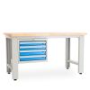 Dílenský stůl Solid OAK-40, 150 cm, závěsný box, dub