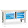 Dílenský stůl Solid OAK-33, 150 cm, 2 závěsné boxy, dub