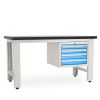 Dílenský stůl Solid MDF-04, 150 cm, závěsný box, černá