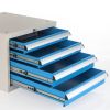 Dílenský stůl Solid MDF-34, 150 cm, 2 závěsné boxy, černá