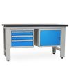 Dílenský stůl Solid MDF-31, 150 cm, 2 závěsné boxy, černá