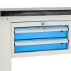 Dílenský stůl Solid MDF-20, 180 cm, závěsný box, černá