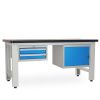Dílenský stůl Solid MDF-21, 180 cm, 2 závěsné boxy, černá
