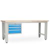 Dílenský stůl Solid OAK-30, 210 cm, závěsný box, dub