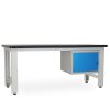Dílenský stůl Solid MDF-01, 210 cm, závěsný box, černá