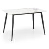 Jídelní stůl Webster 120 cm, mramor / černá