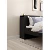 Úložné čelo postele Simplicity 145 cm, černý mat