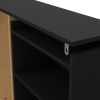 Úložné čelo postele Simplicity 145 cm, černý mat