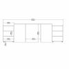 Úložné čelo postele Simplicity 165 cm, černý mat