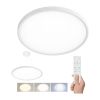 LED stropní světlo s dálkovým ovládáním Estela Low UGR - průměr 60 cm, bílá