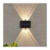 LED solární nástěnné světlo WL917, černá